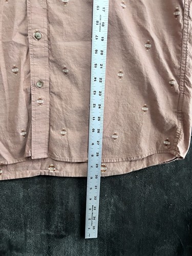 Pendleton Button Up Short Sleeve Shirt Mens XL lite Red Aztec Embroidered Design - Picture 7 of 8
