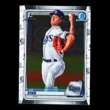 Joe Ryan 2020 Bowman Chrome 1st Bowman Prospect Rays