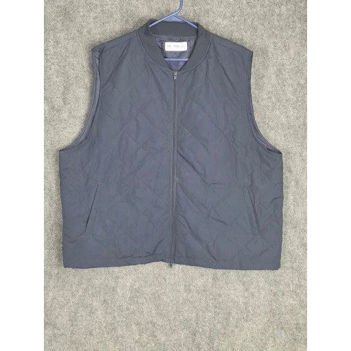 Line of Trade Men's Quilted Bomber Vest Puffer Sleeveless Jacket Sz 3XL Outdoor