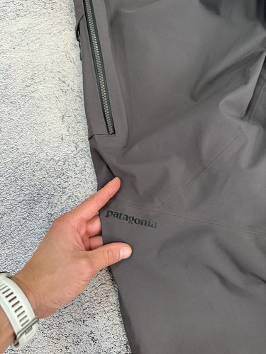 Patagonia Gore-Tex Recco Snow Pants L Hard Shell Ski Snowboard Waterproof Gray - Picture 9 of 24