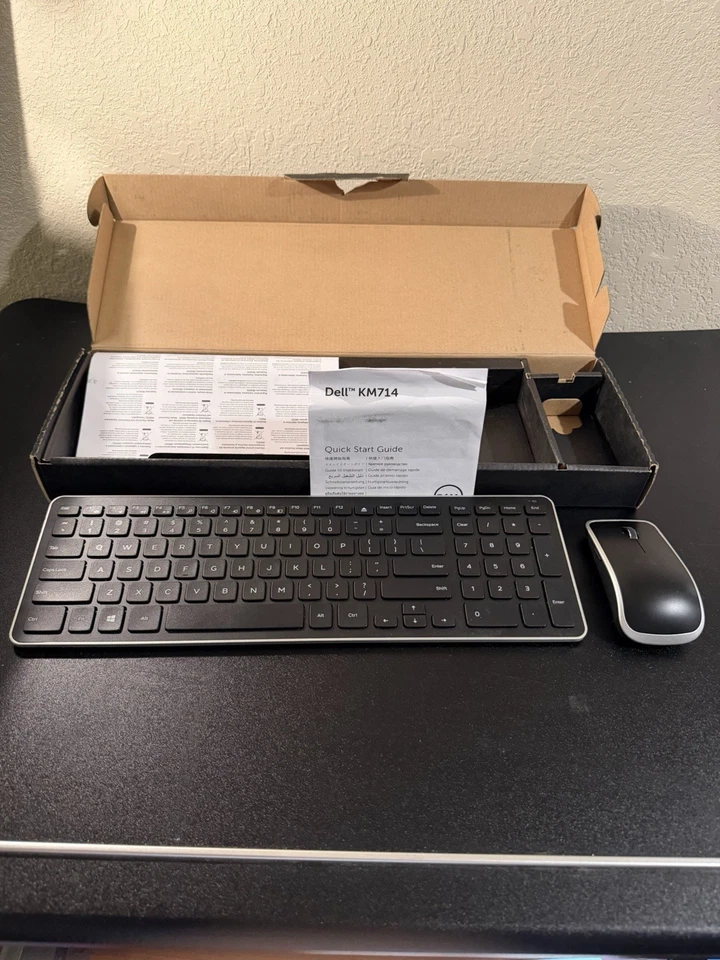 Dell KM714 Wireless Tastatur & Maus Combo - gebraucht - ohne Empfänger / Kabel