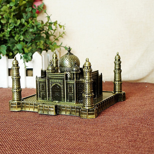India Taj Mahal Model Metal World Famous Landmark Building Model Home Part. - Picture 6 of 7