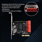 PCIe Zu SATA3.0 Erweiterungskarte Plug & Play PCIe Zu 6 Port SATA3.0 Contro Neu