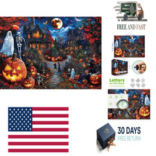 Halloween 1000 Piece Jigsaw Puzzle for Adults - Spooky Ghosts, Skeletons