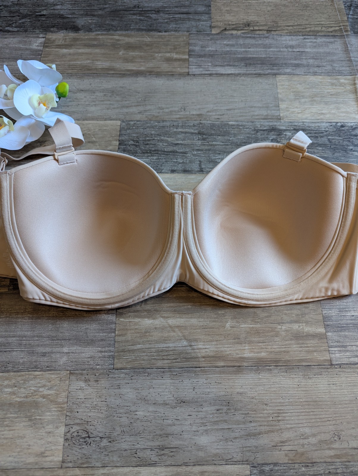 Skims beige lightly lined underwire balconette st… - image 2