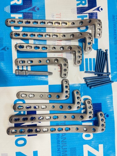 Locking Proximal Tibiä Floß 5,6, 8 & 10 Lochplatte & 3,5 mm Schrauben -55 Stück-TITanim - Bild 3 von 5