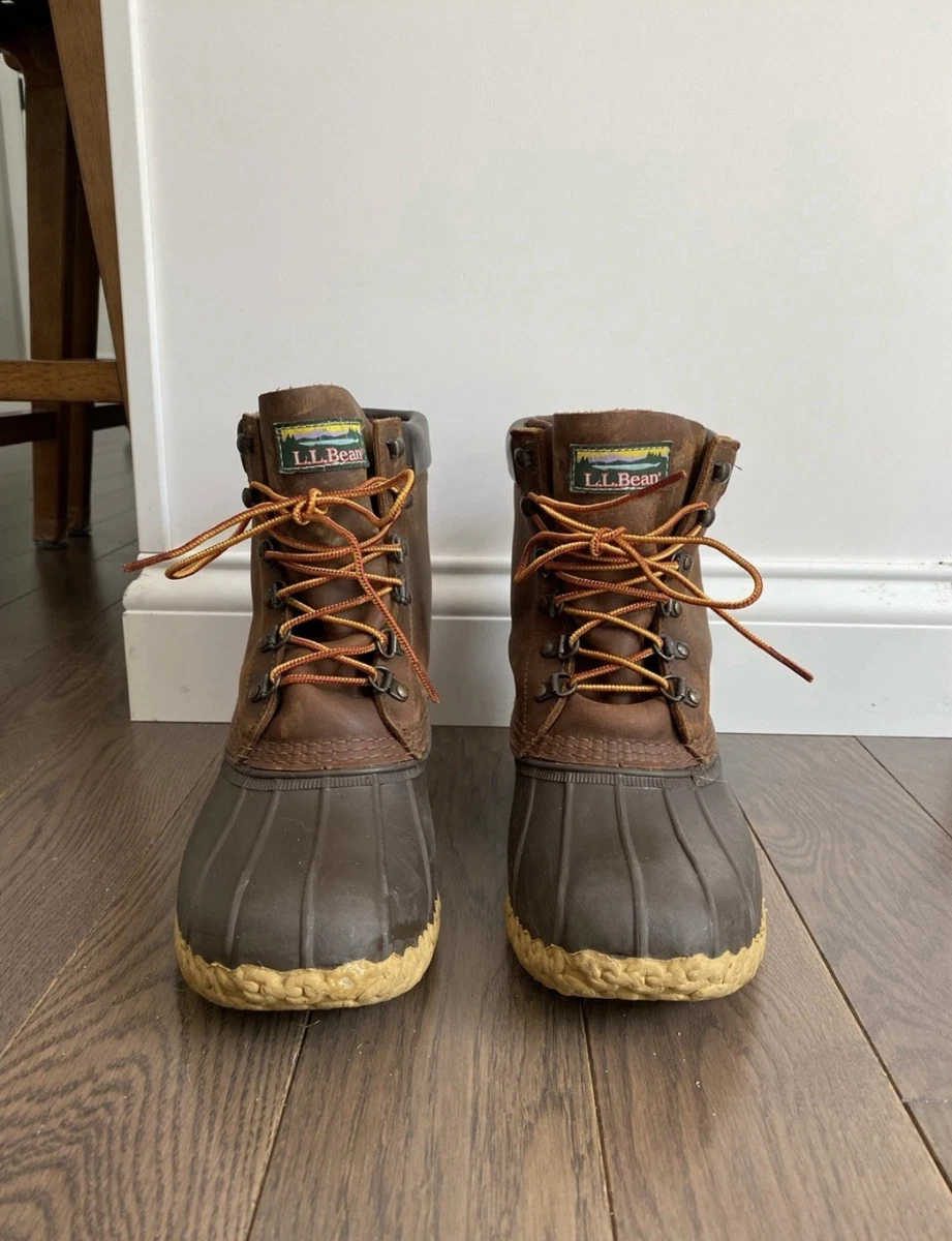 LL Bean Mens Wildcat Boots Brown Black Leather Waterproof Snow Winter 11 Medium L.L. Bean Men main image 2