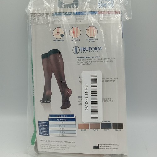 TRUFORM Lites Damen transparente Kniestrümpfe 8-15 mmHg (beige) Large.................140 - Bild 11 von 11