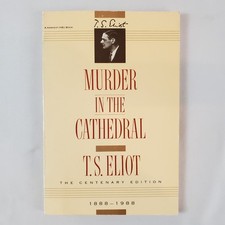 Murder in the Cathedral TS Eliot Centenary Edition PB Book 1988 Harvest HBJ VTG