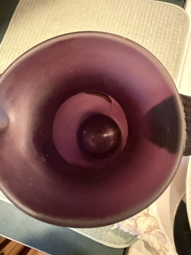 FENTON 2006 AUBERGINE MOONSTRUCK BLUEBELLS SIGNED PITCHER - Bild 8 von 9