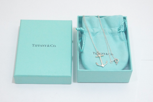 Tiffany & Co. Sterlingsilber Anker Anhänger Halskette 16" - Bild 6 von 6