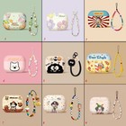 Jolie coque AirPod TPU dessin animé avec lanière pour AirPods 4 Pro 1 2 3 housse écouteur