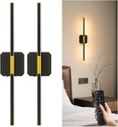 LED Wall Sconces Set of 2 Battery Operated Rechargeable Wall Lamp Wireless Light