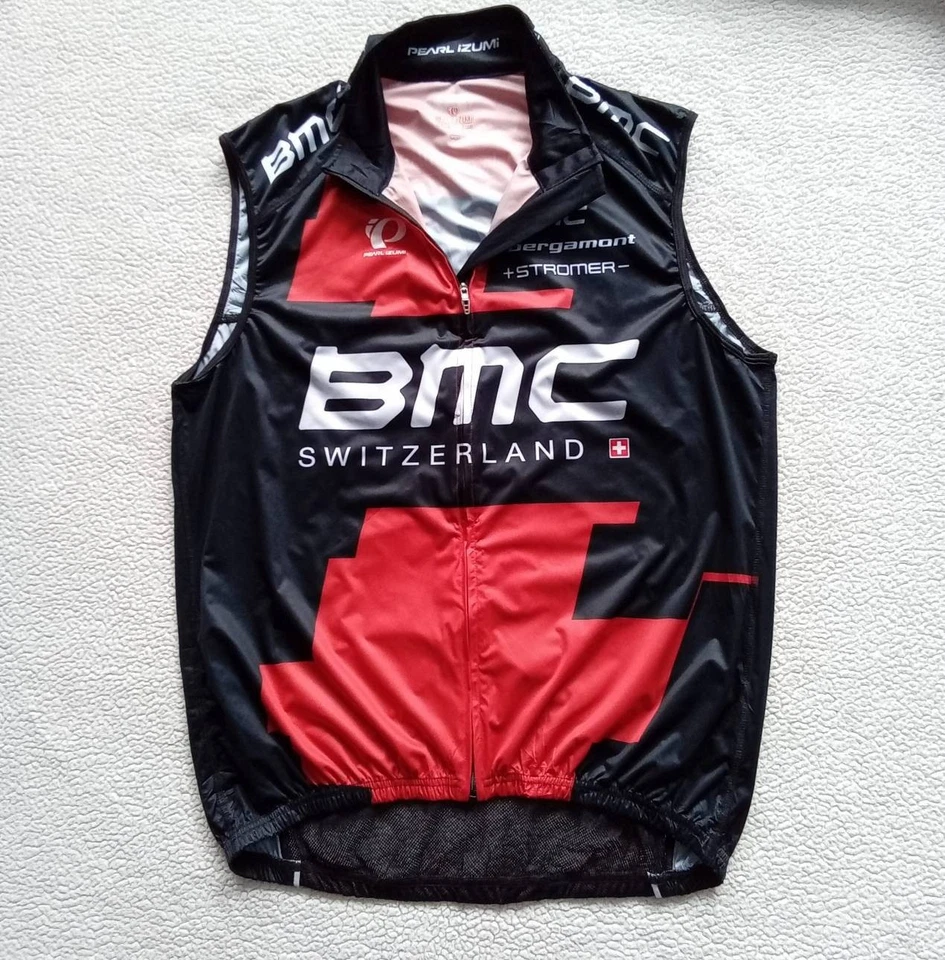 Chaleco de ciclismo Pearl iZUMi Elite Series BMC Racing Team Windstopper 2013 — talla L Foto 2 de 4