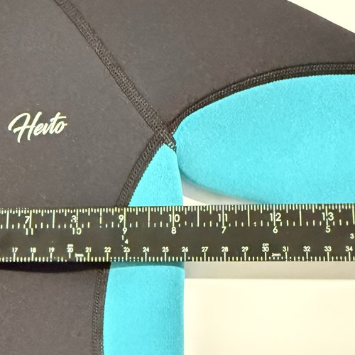 Hevto Vigor Youth Wetsuit Size 6 Black Turquoise Body Surf Beach Neoprene - Picture 9 of 9