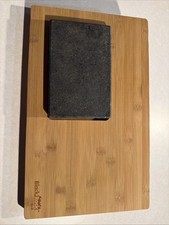 Black Rock Grill Bamboo Cutting Board & Steak Stone Hot Cook Set