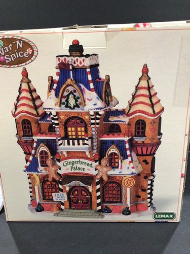Lemax Sugar N Spice Christmas Village Illuminated Gingerbread Palace - Picture 11 of 12