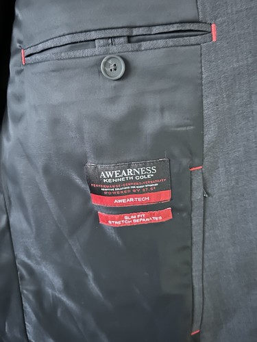 NWT Kenneth Cole Awarenss Awear-tech Sport Jacket 48R Formal Sleek Business - Picture 7 of 20