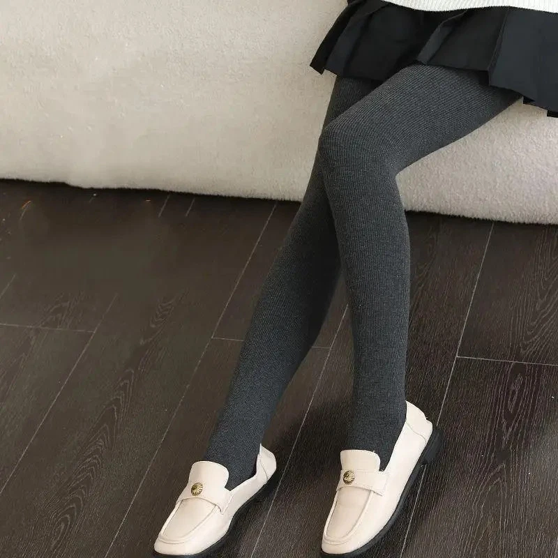 1 par de medias elásticas de invierno para mujer de algodón sobre la rodilla de 80 cm de largo talla M Foto 3 de 4