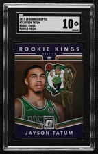 2017 Panini Donruss Optic Rookie Kings Purple Prizm Jayson Tatum SGC 10 GEM RC