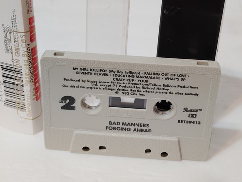 GOLD Promo Stamp Bad Manners Forging Ahead 1982 Rare Cassette BRT39413 CBS - Picture 6 of 7