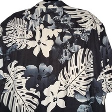 Tommy Bahama Sz XL 100 Silk Tropical Print Camp Shirt Coastal Resortwear