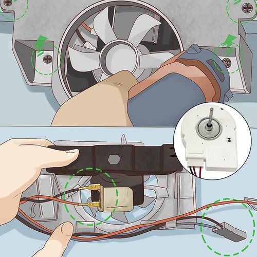 50240401000Q 12V 4W Frigorífico Evaporador Ventilador Motor Repuesto para... - Imagen 7 de 7