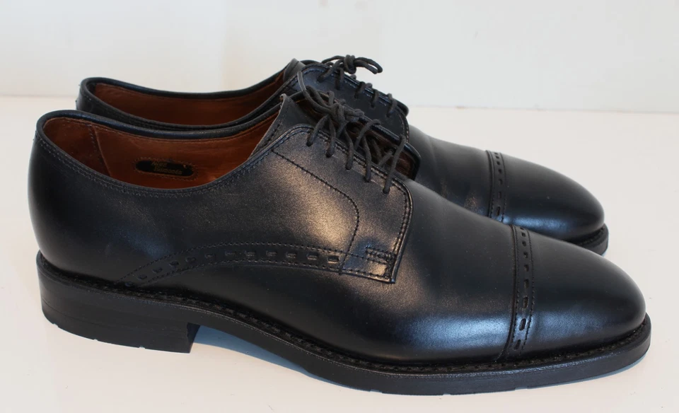 Oxford Allen Edmonds Madison Avenue de cuero negro con puntera para hombre talla 8,5 D Foto 4 de 4