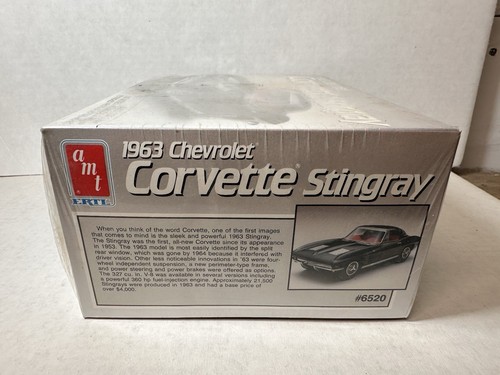 AMT 1963 Corvette Stingray 1:25 Model Kit #6520 1989 NEW SEALED - Bild 5 von 6