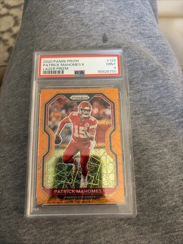 2020 Panini Prizm Lazer Prizm Patrick Mahomes PSA 9