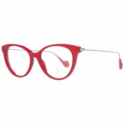 Moncler Brillenfassung ML5071 066 Rot Schmetterling Vollrand Damen Brille 53mm