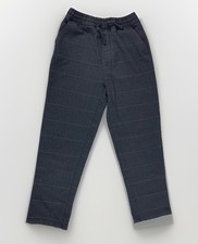 Zara Boys dark gray, Size 10 Y checkered, Dress pants with an elastic waist .