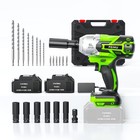 New ListingCordless Impact Wrench 1/2inch: Brushless Impact Wrench with 21V 2 * 4.0Ah Ba.