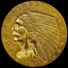 1927 $2.5 Gold Indian Head Quarter Eagle Head UNCIRCULATED