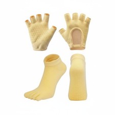 Non-Slip Fitness Socks and Gloves Breathable Non-Slip Fitness Gloves and Socks