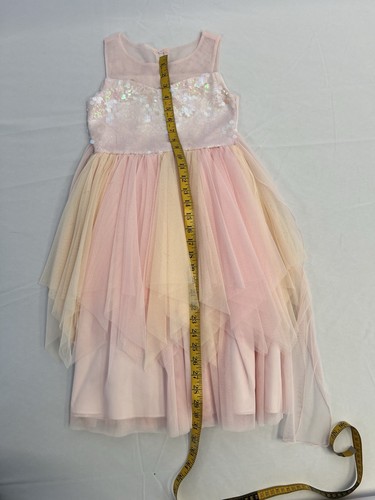 NWOT Bonnie Jean Flower Girl Formal Party Dress Cream/Pink Size 7 - Picture 11 of 15