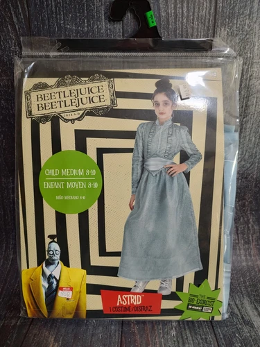 Beetlejuice Beetlejuice 2024 - Astrid Dress Costume - Youth Girls Med 8-10 - NEW - Picture 1 of 8