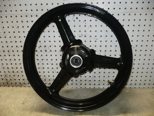 SUZUKI 13 2013 GW250 GW 250 FRONT RIM WHEEL HUB 3 SPOKE BLACK ASSY 17X3.00 - Picture 1 of 24