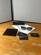 Saint Laurent YSL Cat Eye Sunglasses SL M48S 004 Tortoise 56mm Missing Pin