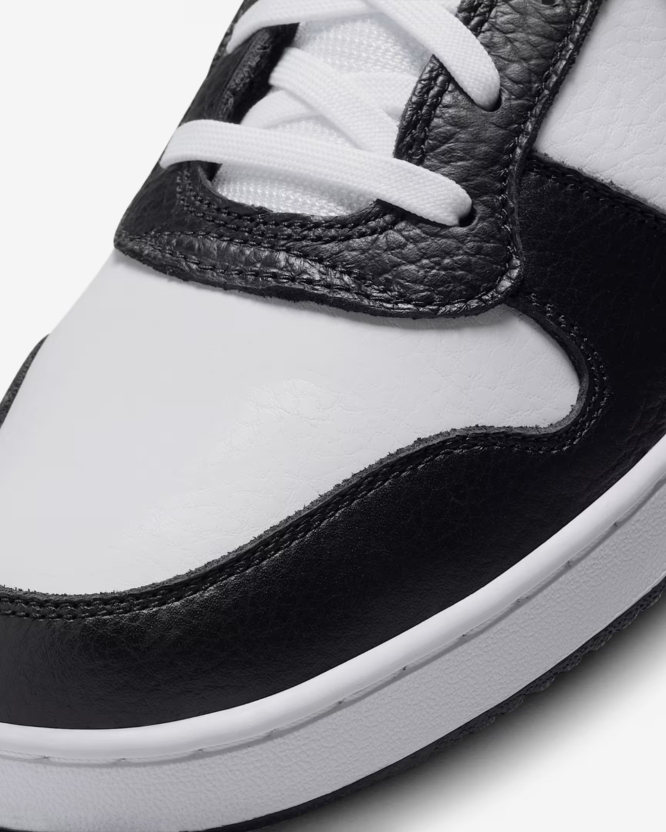Size 12.5 - Nike Ebernon Premium Low White Black for sale