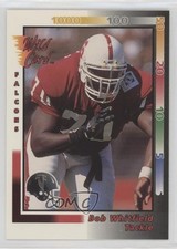1992 Wild Card Bob Whitfield #226 Rookie RC m5x. rookie card picture
