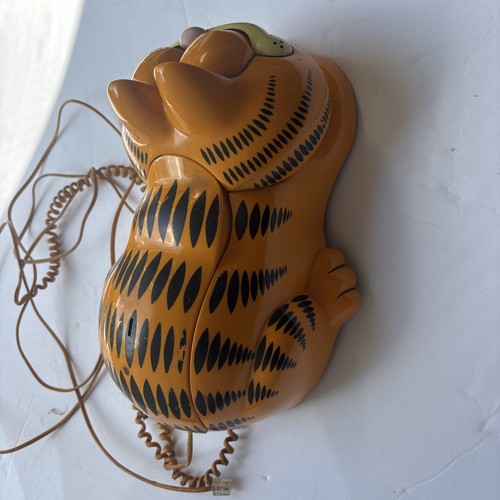 Vintage 80's Tyco Garfield Landline Telephone Eyes Open & Close Tested Working - Bild 5 von 24