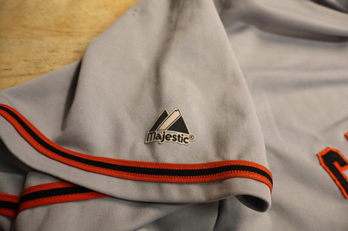 Majestic San Francisco Giants MLB Baseball Gray Jersey Size 2X USA Made vintage - Picture 7 of 11