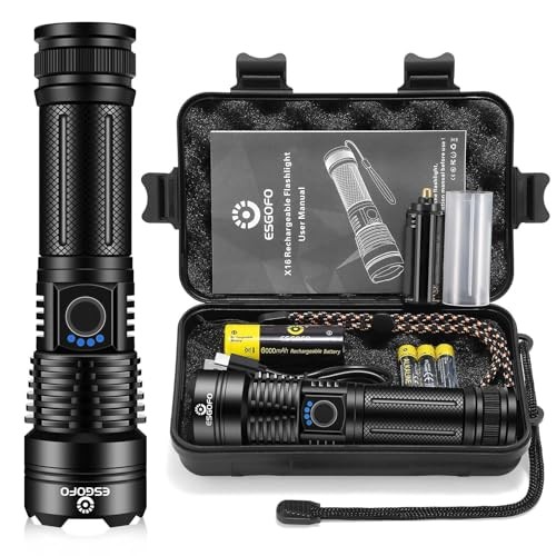 Flashlights High Lumens Rechargeable,2000 Lumens Super Bright Handheld LED - Picture 2 of 7