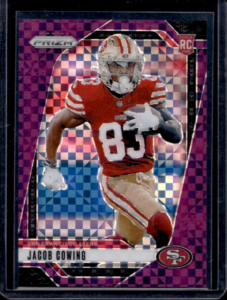 2024 Panini Prizm Jacob Cowing RC Purple Power Rookie #41/49