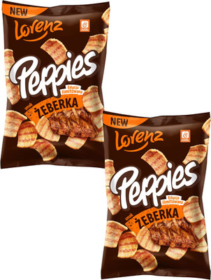 Lorenz Bahlsen PEPPIES Ribs flavor chips -Pack of 2 -FREE SHIPPING