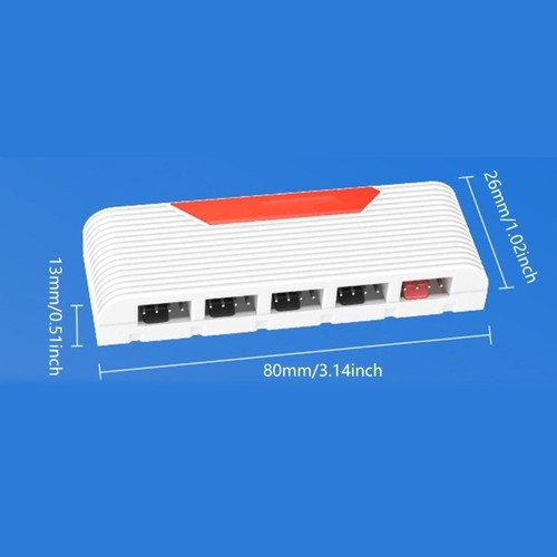 Computer Fan Speed Controller 5 Port 4Pin Integrated Fan Hub DC12V - Afbeelding 8 van 10