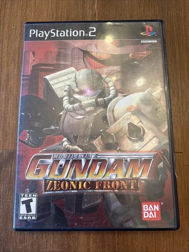 Mobile Suit Gundam: Zeonic Front (PS2, 2002) CIB komplettes Handbuch & Registrierung