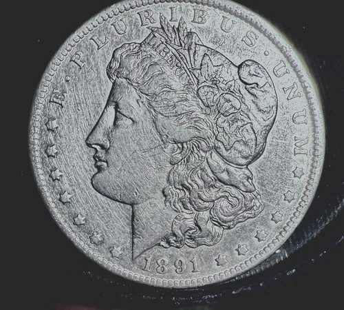 1891-CC Carson City Morgan Silver Dollar Extra Fine Details VAM 3 Spitting Eagle