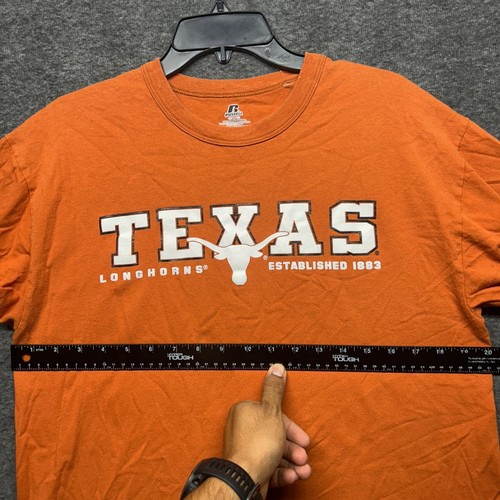 Texas Longhorns Russell Athletic orange T-Shirt Herren Medium Established 1883 - Bild 6 von 7